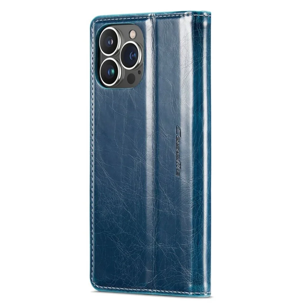 CaseMe 003 For iPhone 13 Pro Max Soft PU Leather Flip Wallet Case with 2 Credit